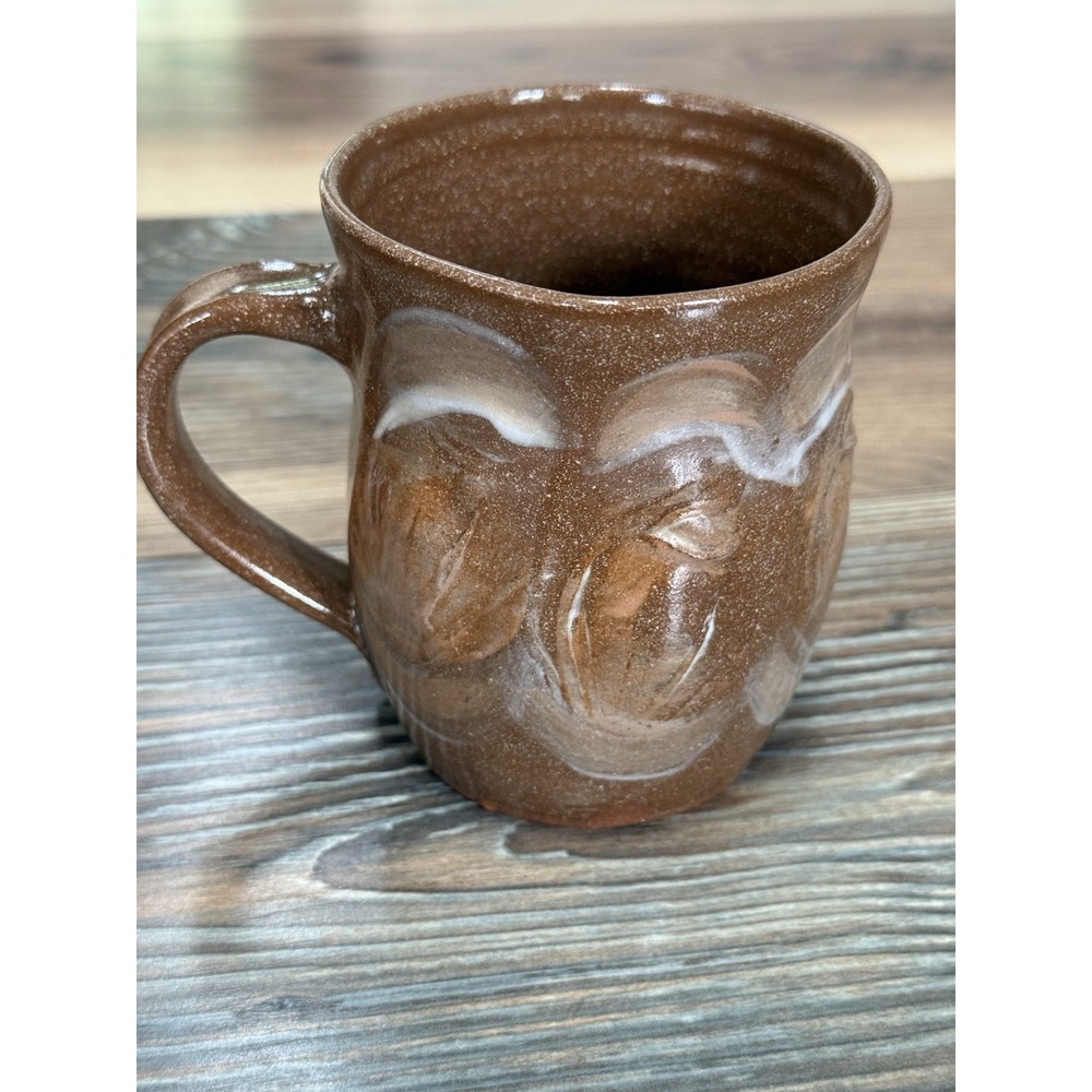 Handmade Pottery Mug Signed "Marina" 4x5"